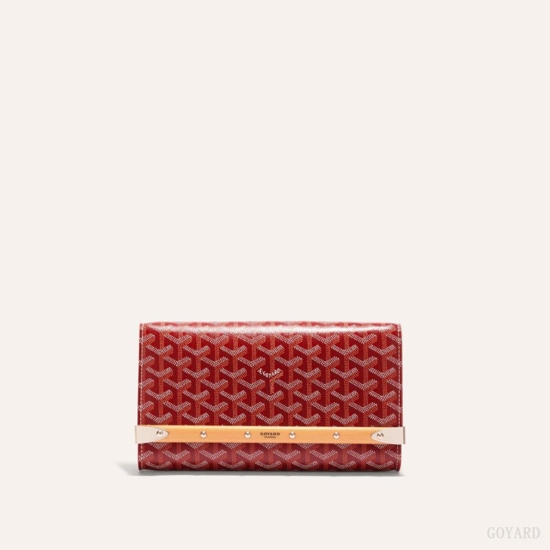 Red Goyard Monte-Carlo PM Clutch | EEWY4327