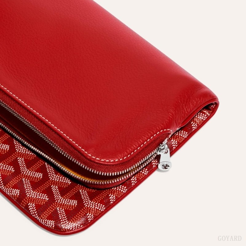 Red Goyard SAINTE-MARIE CLUTCH | ZUMM6772