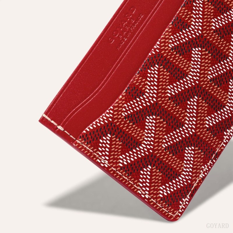 Red Goyard SAINT-SULPICE CARD WALLET | LJFE3009