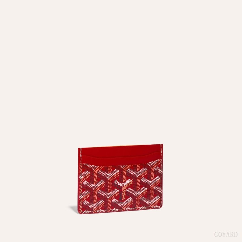 Red Goyard SAINT-SULPICE CARD WALLET | LJFE3009