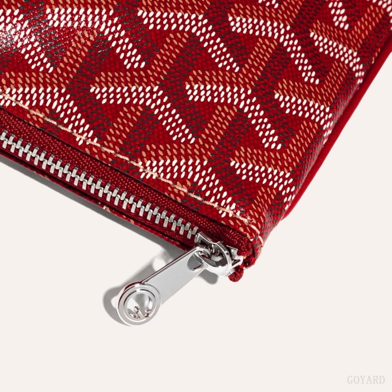 Red Goyard SÉNAT MINI WALLET | VDTV4494