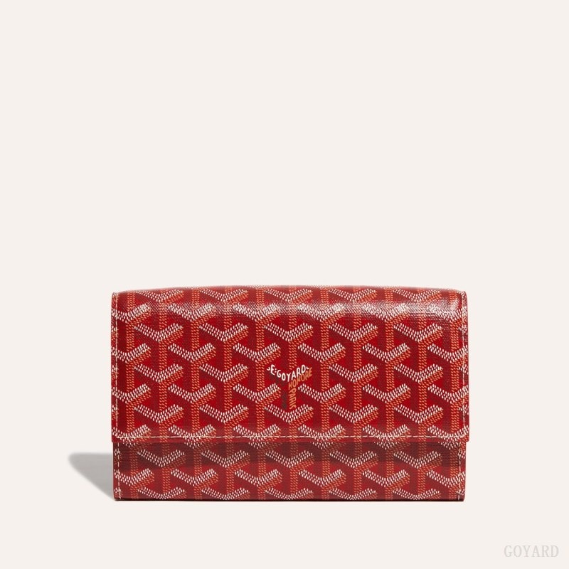 Red Goyard Varenne Continental Wallet | YNZL8229