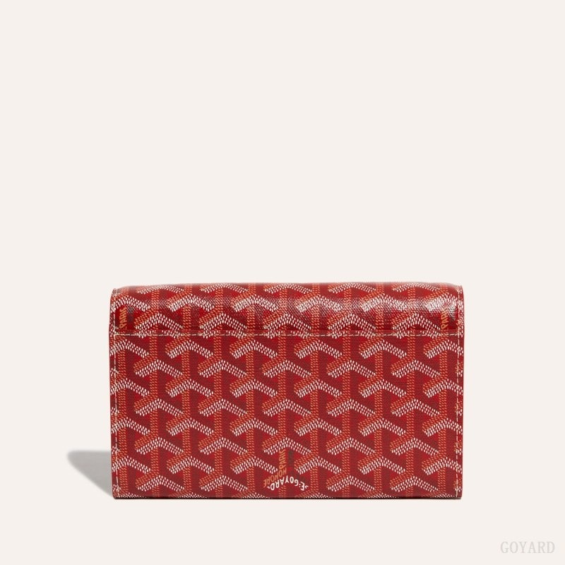 Red Goyard Varenne Continental Wallet | YNZL8229