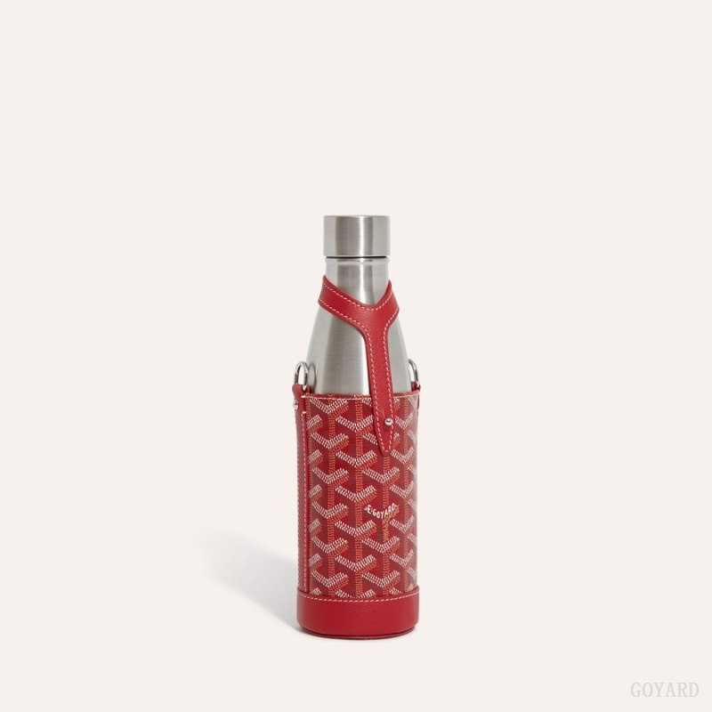 Red Goyard Yonne MM Case & Flask | FMLY4675