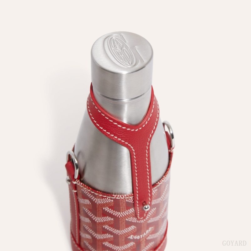 Red Goyard Yonne PM Case & Flask | CCFY8644