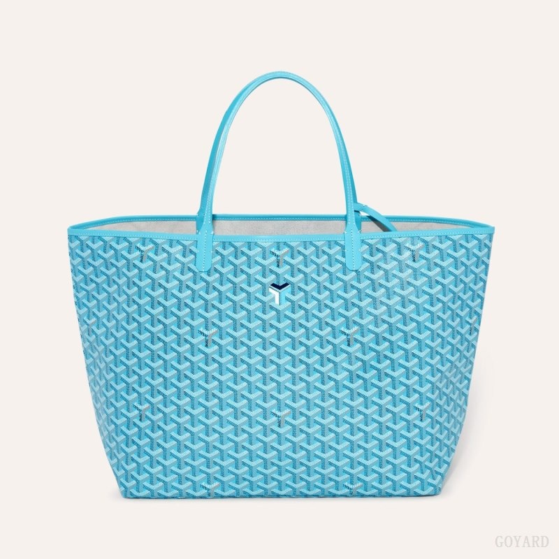 Turquoise Goyard Saint Louis GM Bag and Balise Beach Towel | JNWC8102