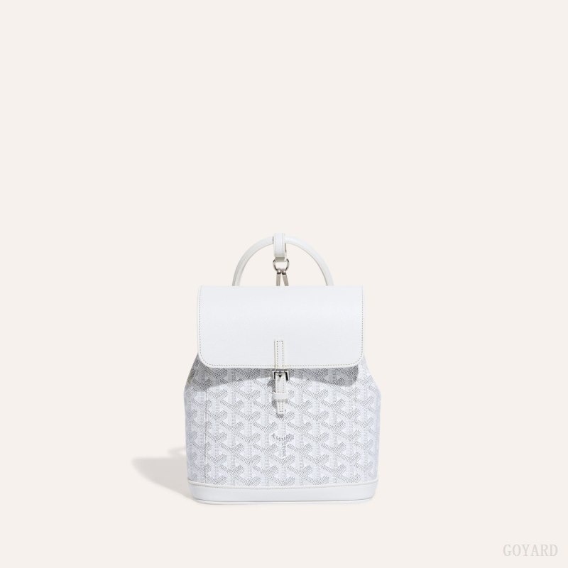 White Goyard Alpin Mini Backpack | WIZY7774