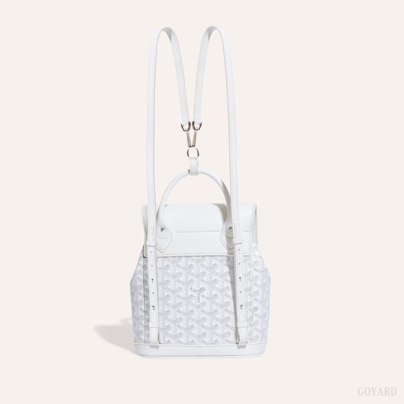 White Goyard Alpin Mini Backpack | WIZY7774