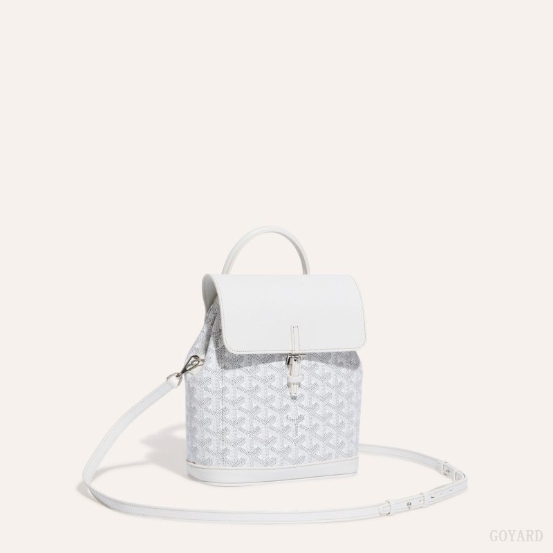 White Goyard Alpin Mini Backpack | WIZY7774