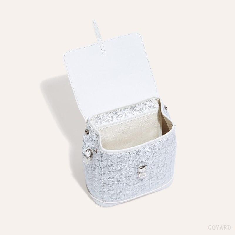 White Goyard Alpin Mini Backpack | WIZY7774