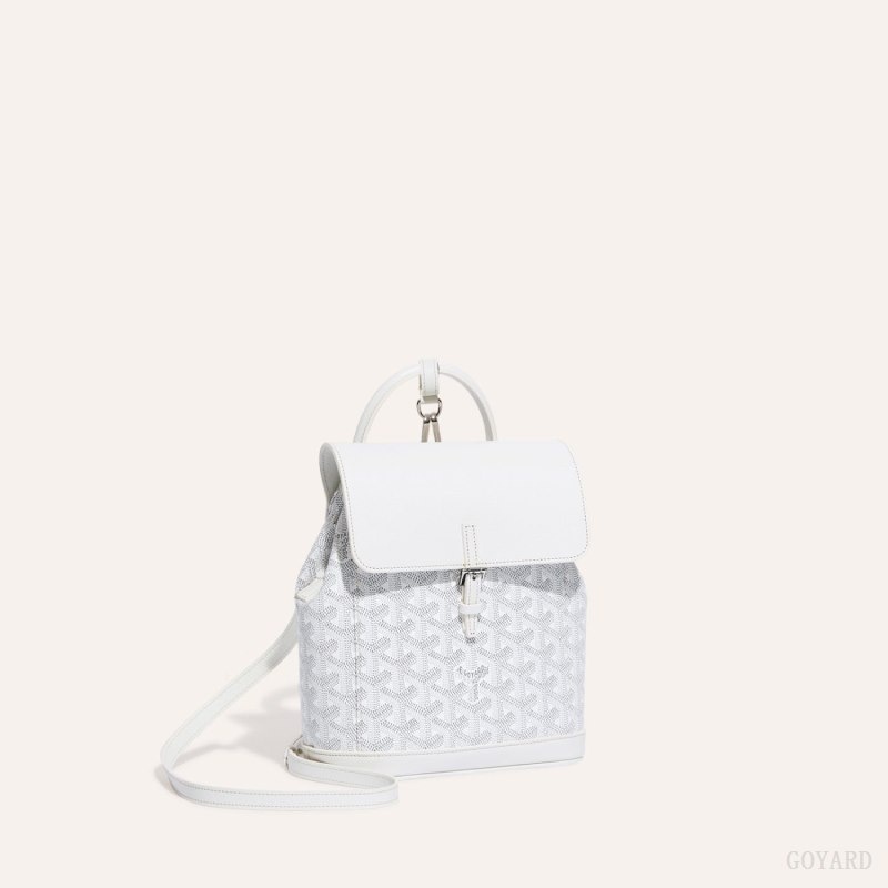 White Goyard Alpin Mini Backpack | WIZY7774