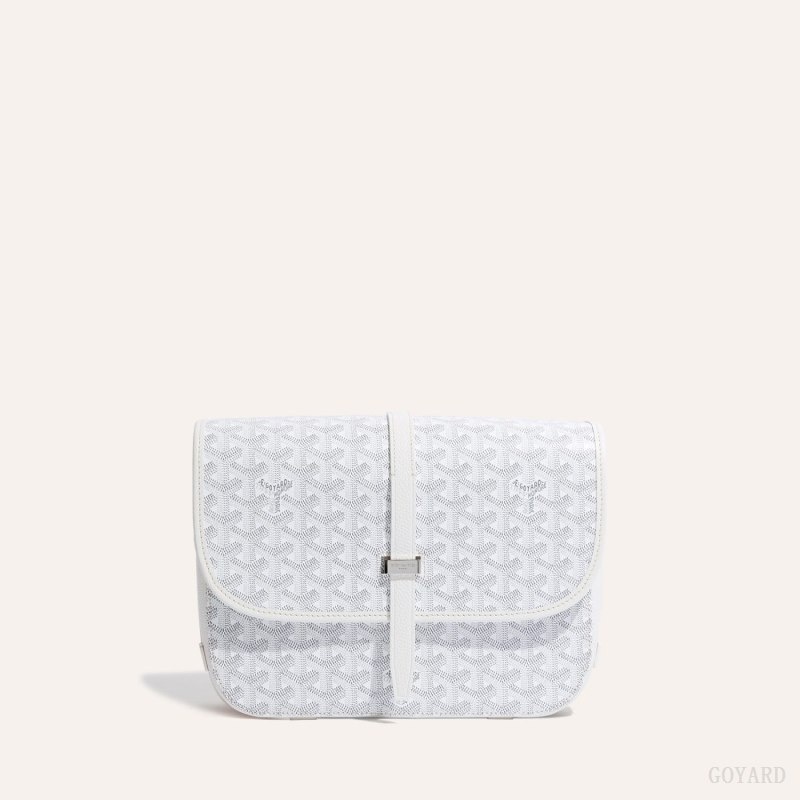 White Goyard Belvedere MM Bag | TVYX2678