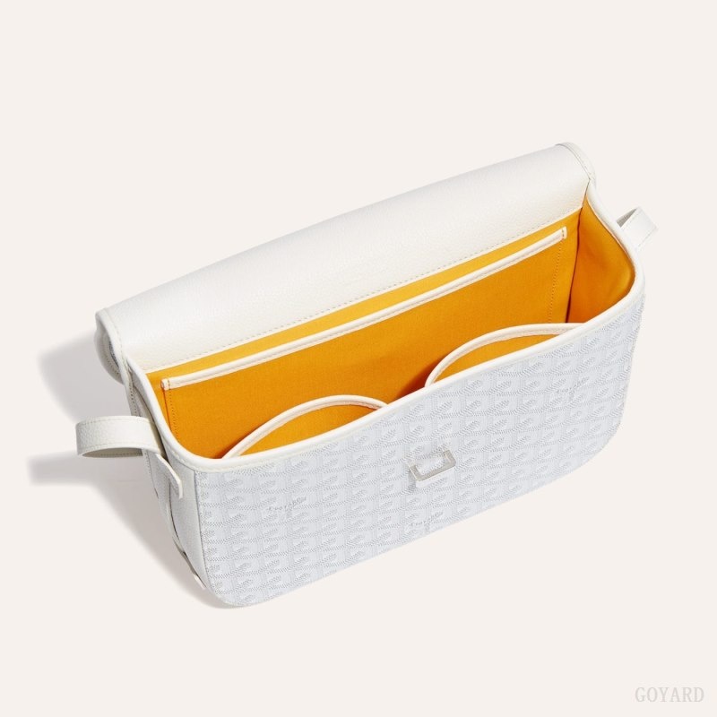 White Goyard Belvedere MM Bag | TVYX2678