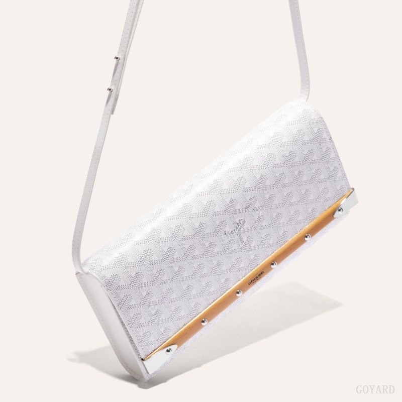 White Goyard Monte-Carlo PM Clutch | KSQL7280