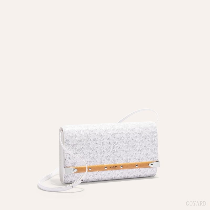 White Goyard Monte-Carlo PM Clutch | KSQL7280