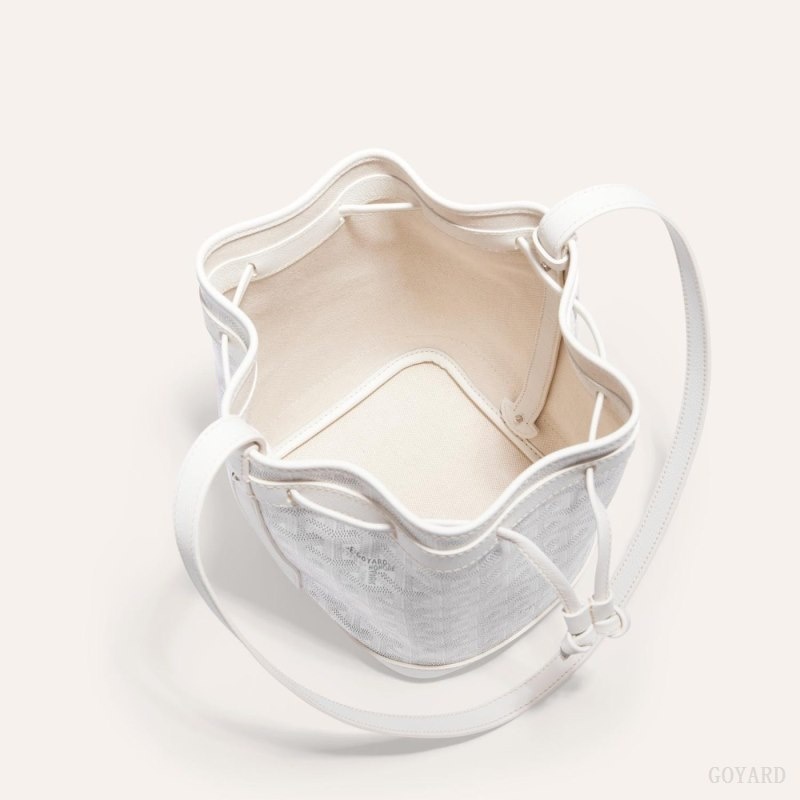 White Goyard PETIT FLOT BUCKET BAG | IMLD0802