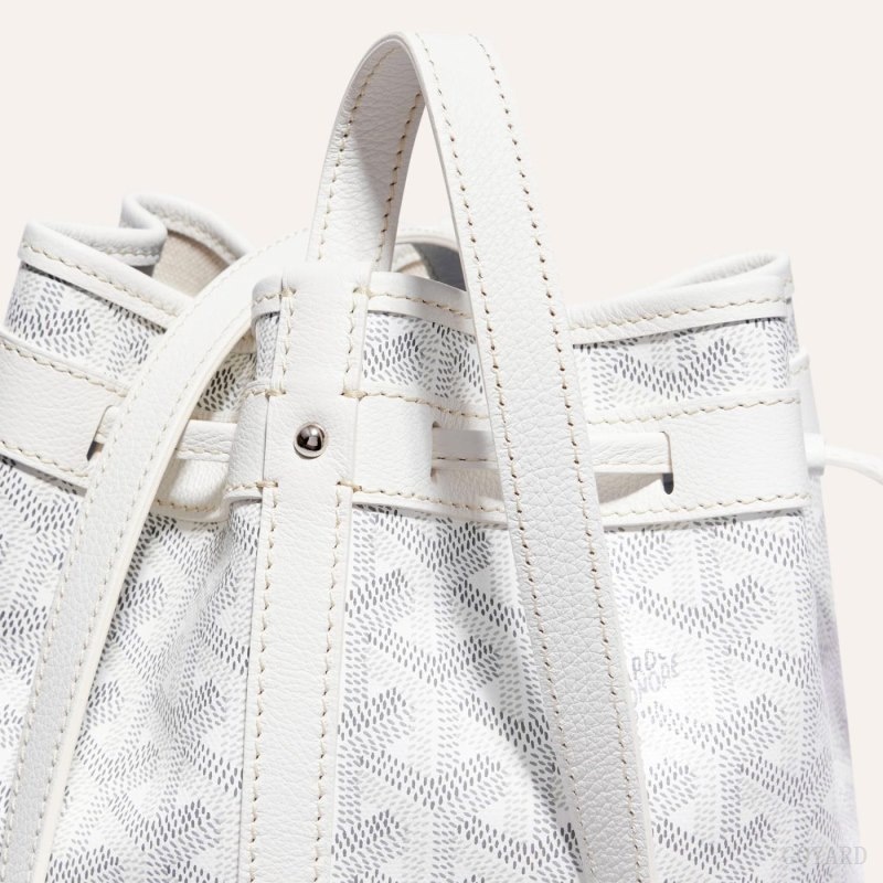 White Goyard PETIT FLOT BUCKET BAG | IMLD0802