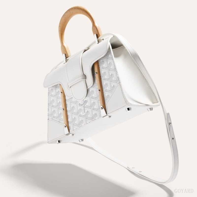 White Goyard SAÏGON STRUCTURE MINI BAG | TVXL5164