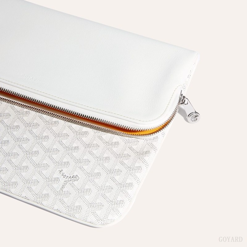 White Goyard Sainte-Marie GM Clutch | AJWO2394