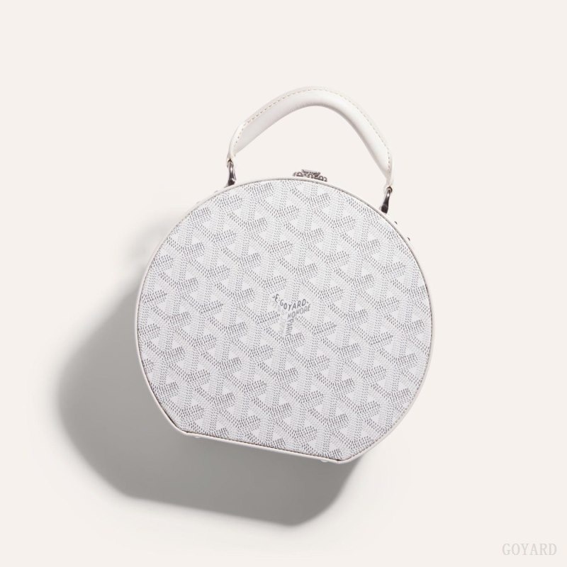 White Goyard THE ALTO HATBOX TRUNK BAG | OITD1116