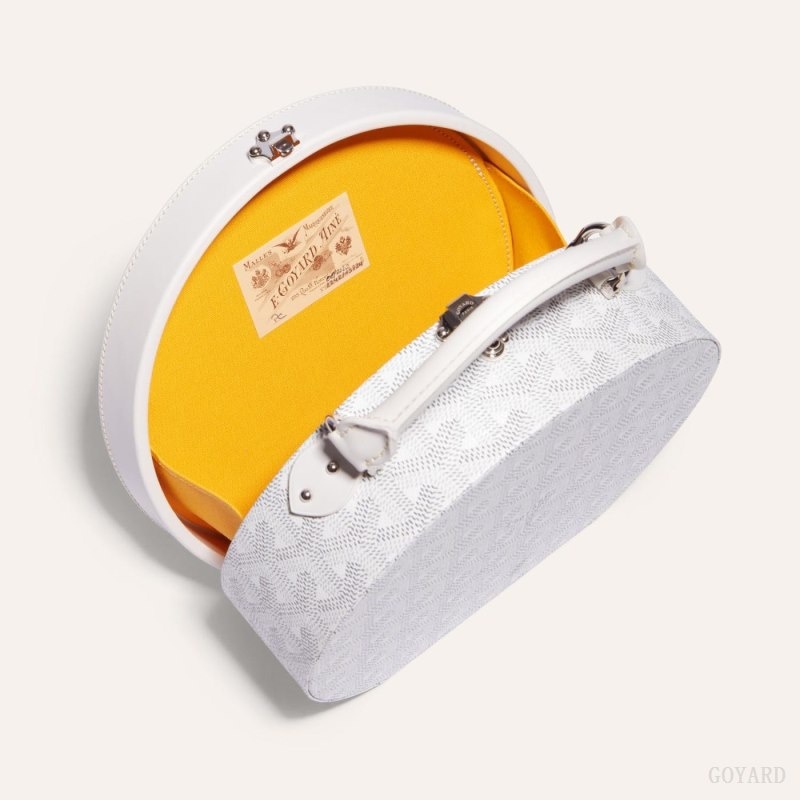 White Goyard THE ALTO HATBOX TRUNK BAG | OITD1116