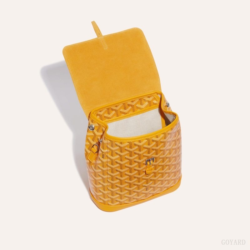 Yellow Goyard Alpin Mini Backpack | KHBD8395