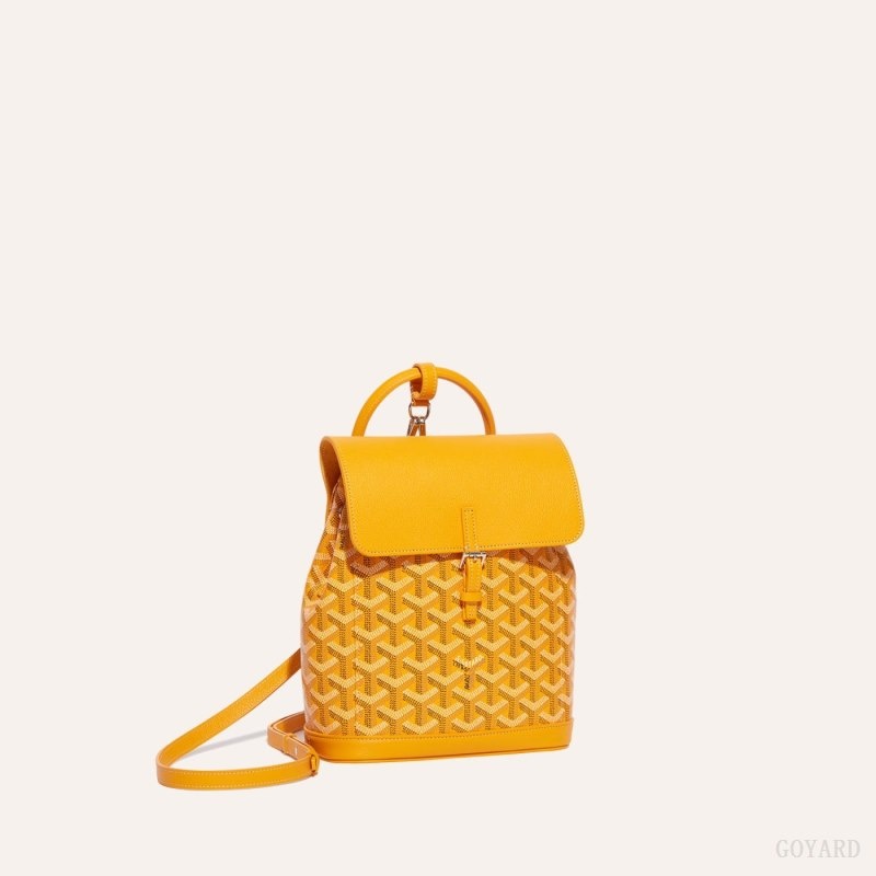 Yellow Goyard Alpin Mini Backpack | KHBD8395