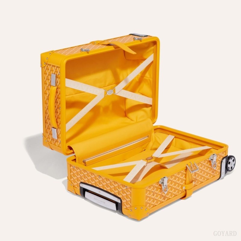 Yellow Goyard BOURGET PM TROLLEY CASE | WOMF6561