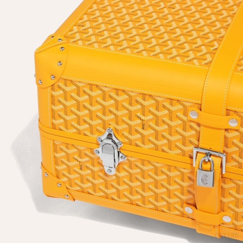 Yellow Goyard BOURGET PM TROLLEY CASE | WOMF6561