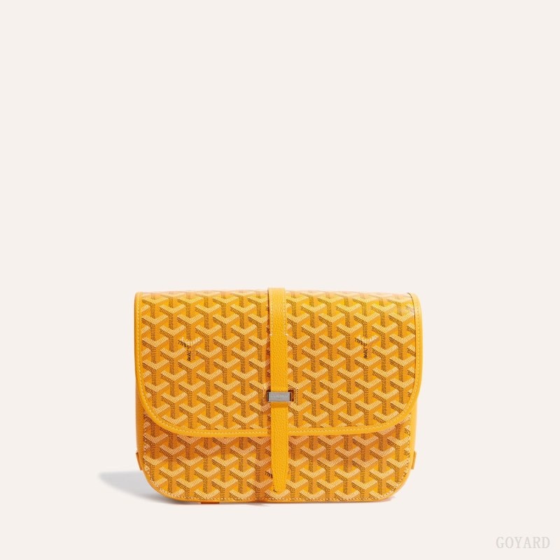 Yellow Goyard Belvedere MM Bag | LHUI6715