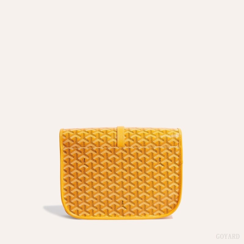 Yellow Goyard Belvedere MM Bag | LHUI6715