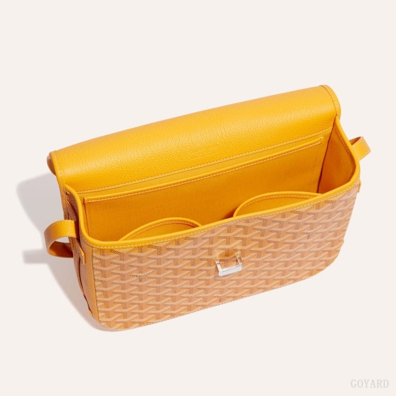 Yellow Goyard Belvedere MM Bag | LHUI6715