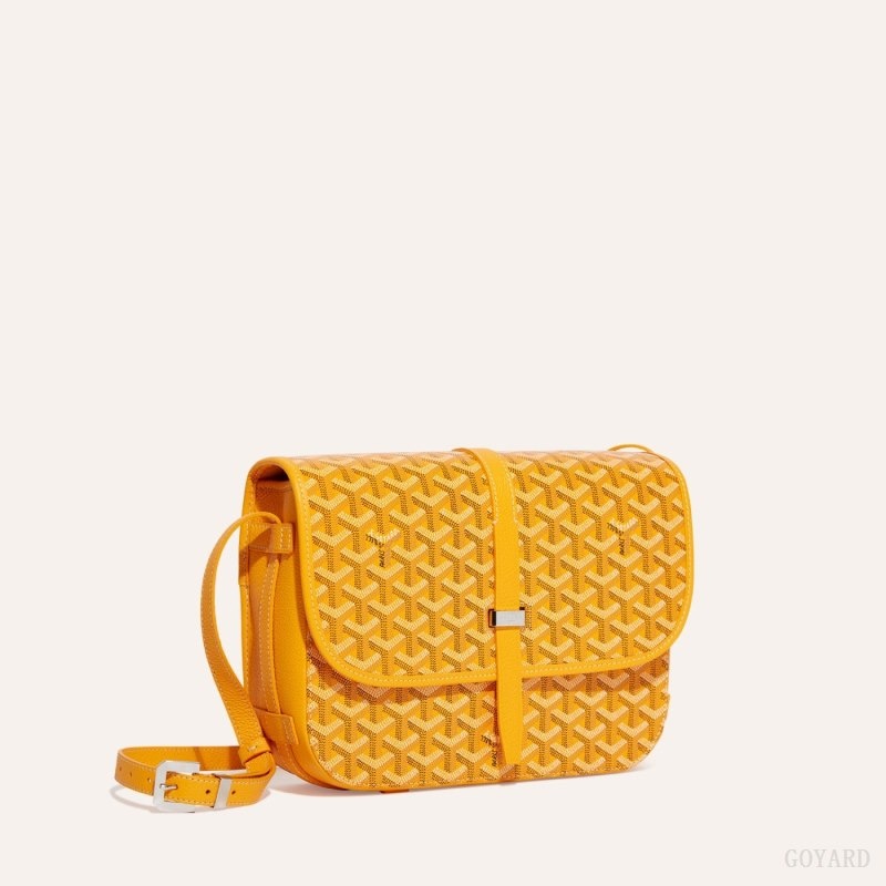 Yellow Goyard Belvedere MM Bag | LHUI6715