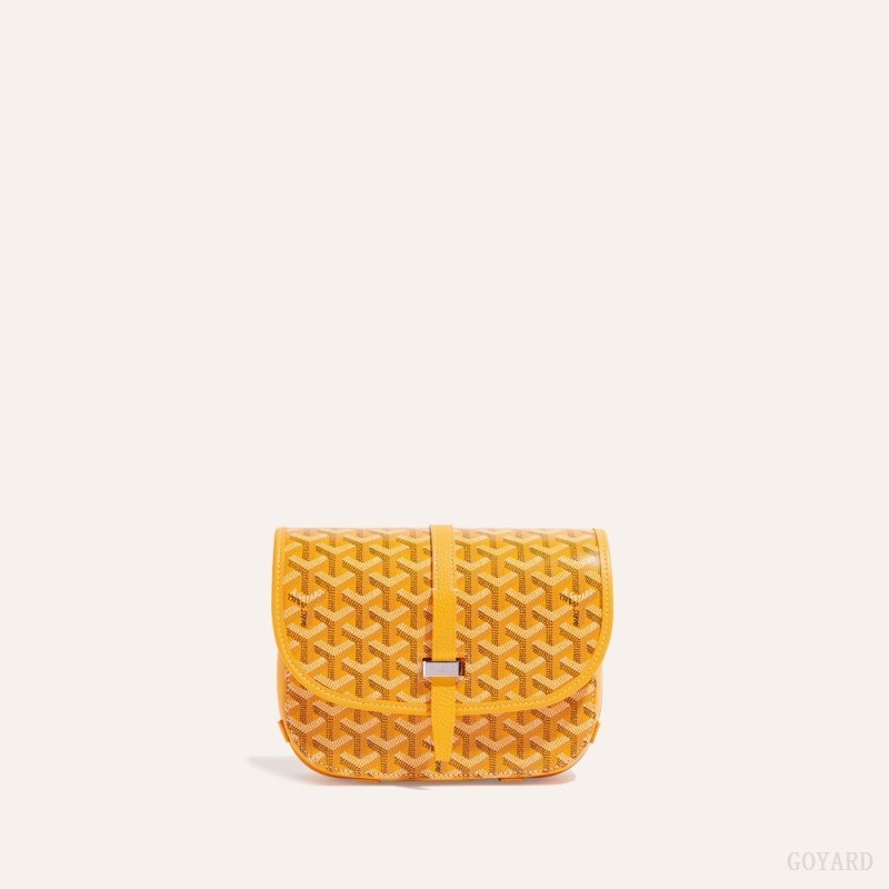 Yellow Goyard Belvedere PM Bag | OFUL6297