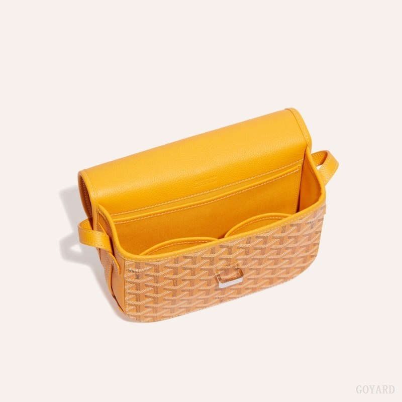 Yellow Goyard Belvedere PM Bag | OFUL6297