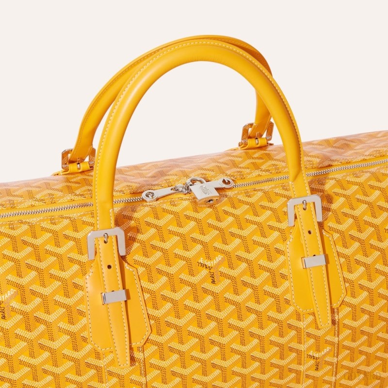 Yellow Goyard Boston 50 bag | QRYC5056