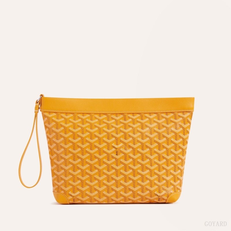 Yellow Goyard Conti pouch | WCZR6562