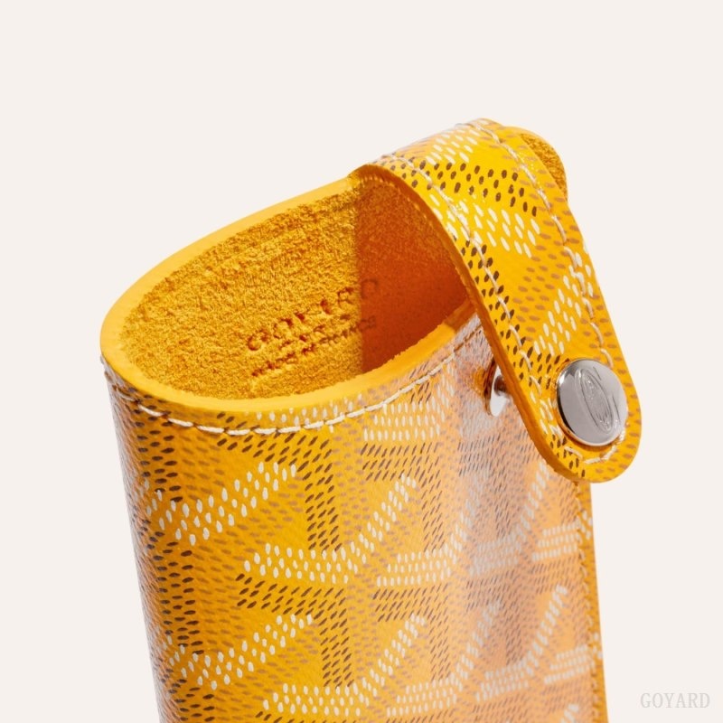 Yellow Goyard MONTMARTRE PM GLASSES CASE | PWGG2123