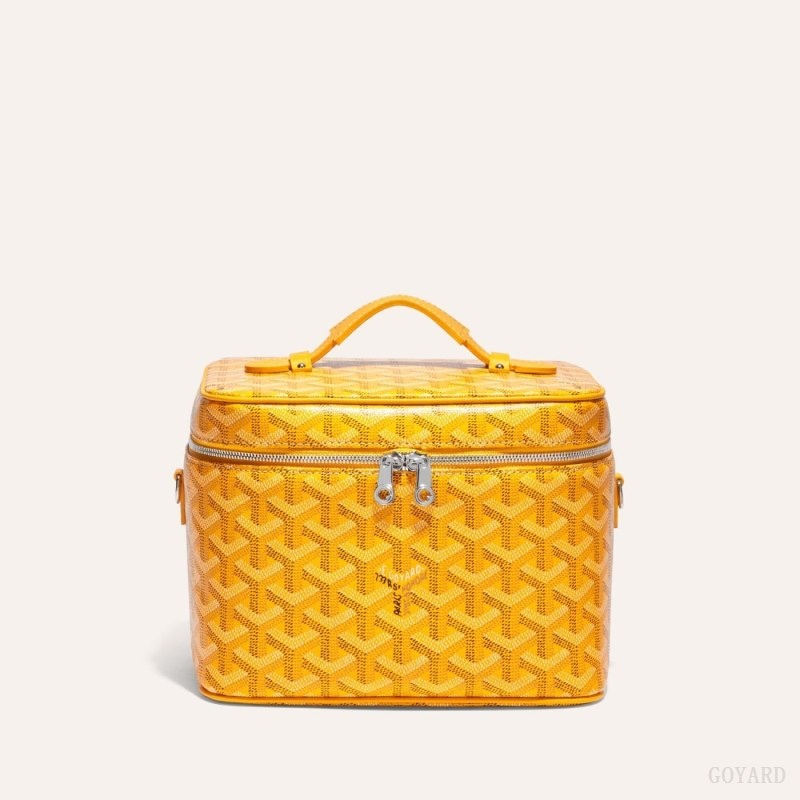 Yellow Goyard MUSE VANITY CASE | ITIB9090