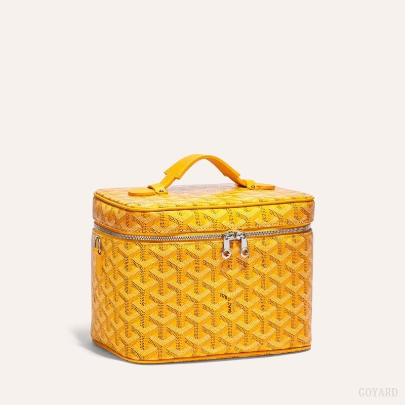 Yellow Goyard MUSE VANITY CASE | ITIB9090