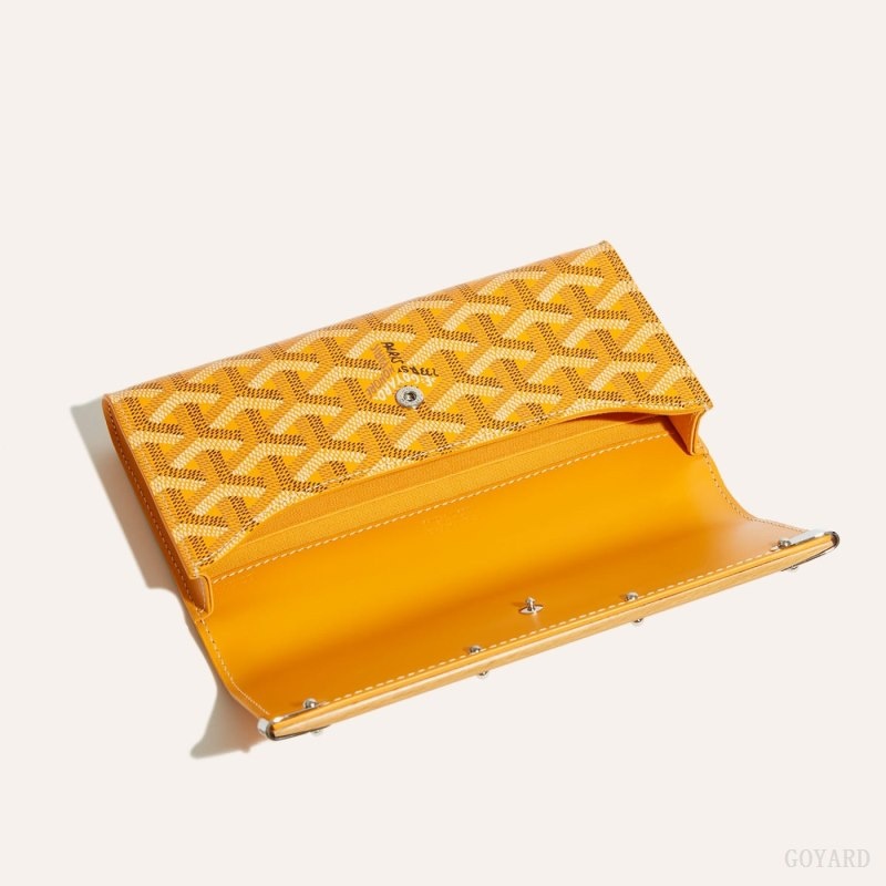 Yellow Goyard Monte-Carlo Mini Case | PUZH6618