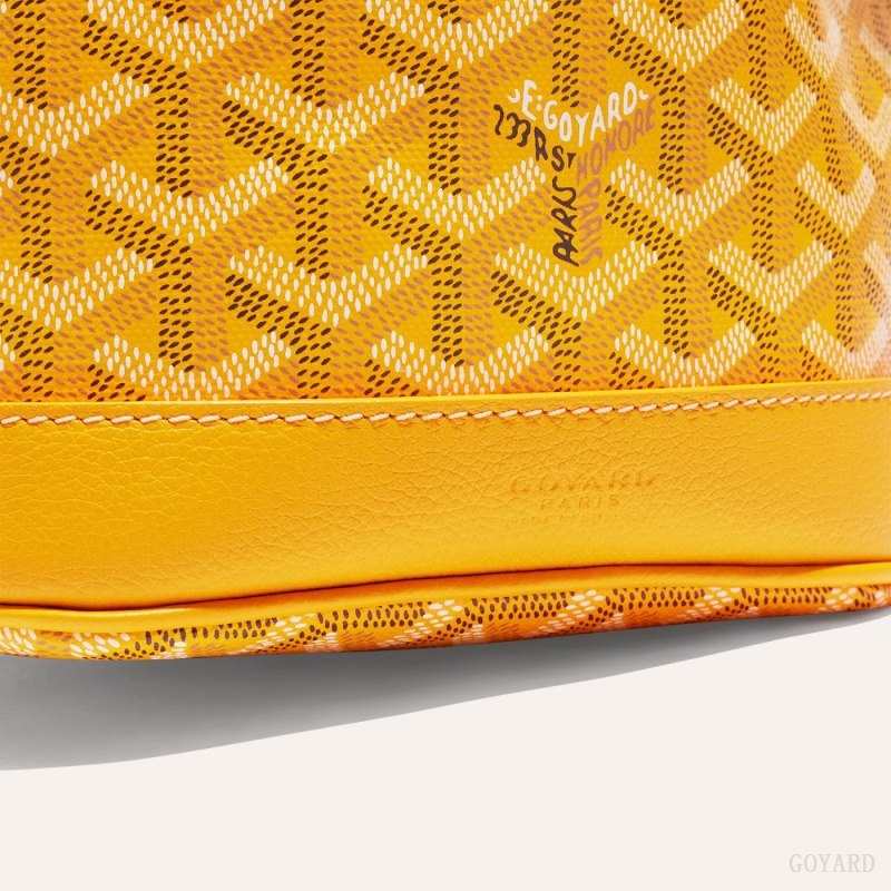 Yellow Goyard PETIT FLOT BUCKET BAG | TKHB1631