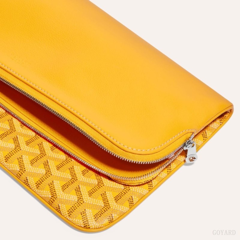 Yellow Goyard SAINTE-MARIE CLUTCH | NAAH9025