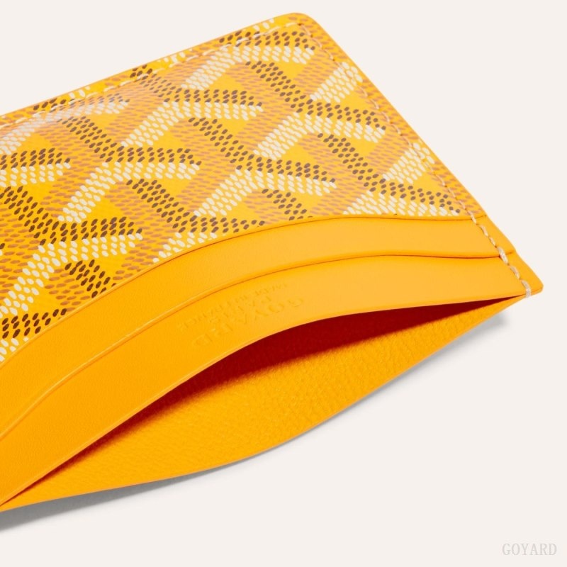 Yellow Goyard SAINT-SULPICE CARD WALLET | HGZR4082