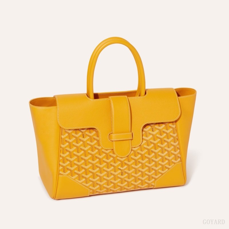 Yellow Goyard Saïgon tote bag | VIRE5569