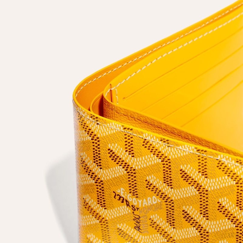 Yellow Goyard VICTOIRE WALLET | TQAX1489