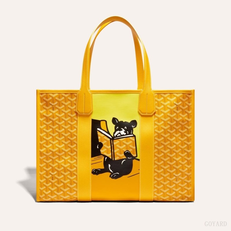 Yellow Goyard VILLETTE TOTE BAG | AHYI3550