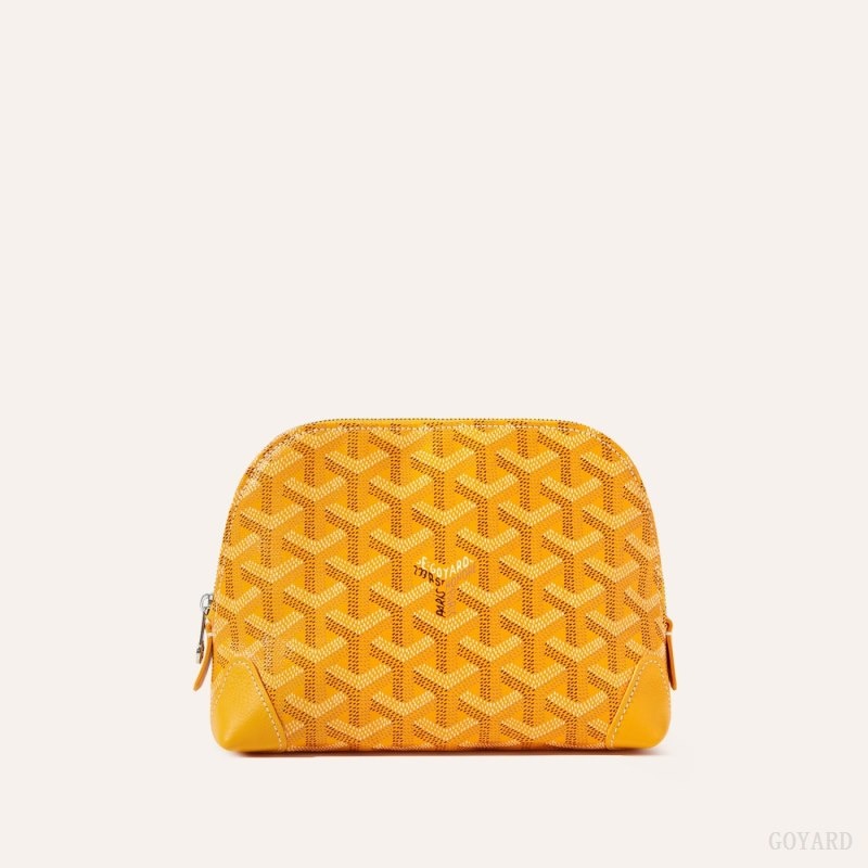 Yellow Goyard Vendôme Cosmetic Pouch | HSUP4580