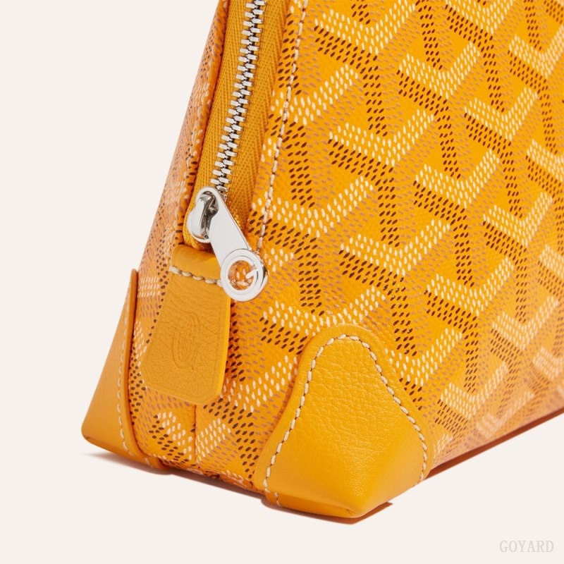 Yellow Goyard Vendôme Cosmetic Pouch | HSUP4580