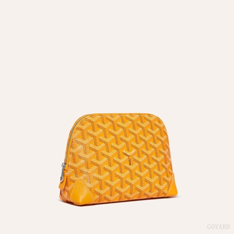 Yellow Goyard Vendôme Cosmetic Pouch | HSUP4580